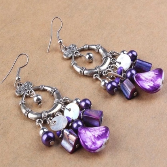 Jewelry - Purple Dangle Earrings Jewelry - Purple Dangle Earrings